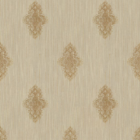 A.S. Creation Luxury Wallpaper  319463  Vliestapete Barock  0.53 m x 10.05 m  Beige