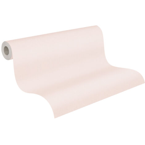 A.S. Creation Maison Charme 390837 Vliestapete Einfarbig 10.05 x 0.53 m Rosa Wohnzimmer Schlafzimmer Flur Küche Esszimmer Badezimmer Bad Arbeitszimmer Büro Diele