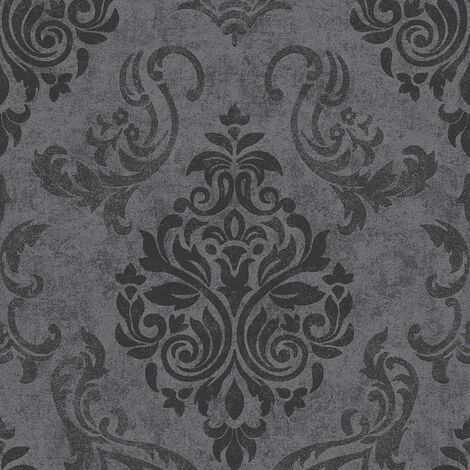 A.S. Creation Memory 2 953723 Vliestapete Barock Tapete 0.53 m x 10.05 m Grau