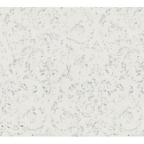 A.S. Creation Metallic Silk  306601  Vliestapete Barock  0.53 m x 10.05 m  Grau