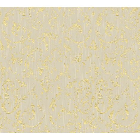 A.S. Creation Metallic Silk  306602  Vliestapete Barock  0.53 m x 10.05 m  Beige