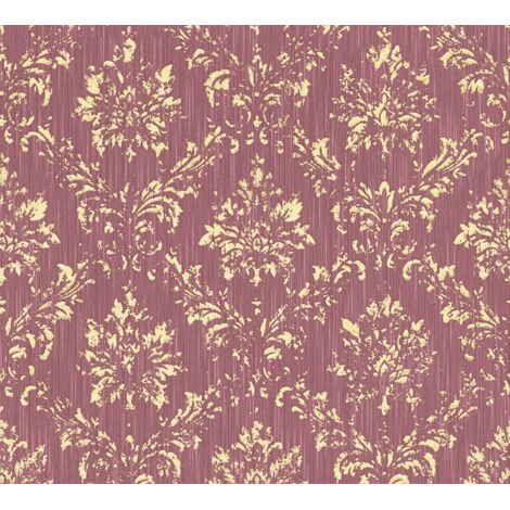 A.S. Creation Metallic Silk 306626 Vliestapete Barock 0.53 m x 10.05 m Rot