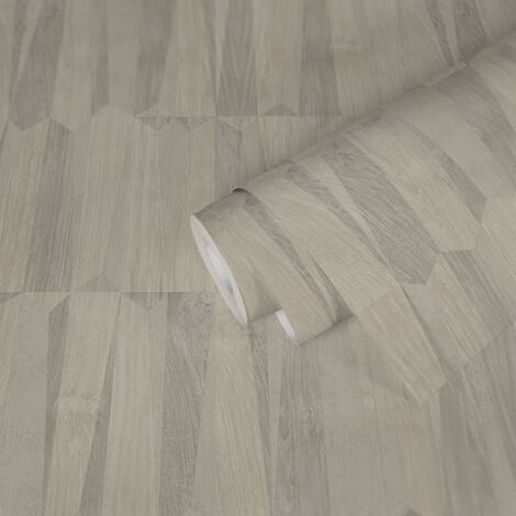 A.S. Creation Nara 387431 Vliestapete Holzoptik 10.05 x 0.53 m Creme Wohnzimmer Schlafzimmer Flur Küche Esszimmer Badezimmer Bad Arbeitszimmer Büro Diele