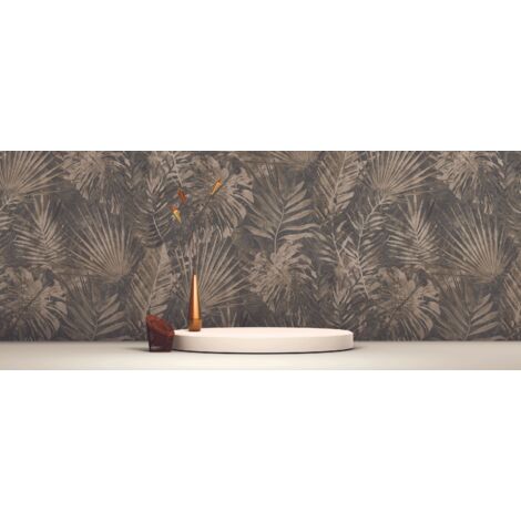 A.S. Creation Natural Living 386383 Vliestapete Botanisch 10.05 x 0.53 m Braun Wohnzimmer Schlafzimmer Flur Küche Esszimmer Badezimmer Bad Arbeitszimmer Büro Diele