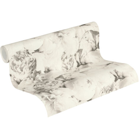 A.S. Creation Neue Bude 2.0  373984  Vliestapete Blumenoptik  0.53 m x 10.05 m  Cremefarbend