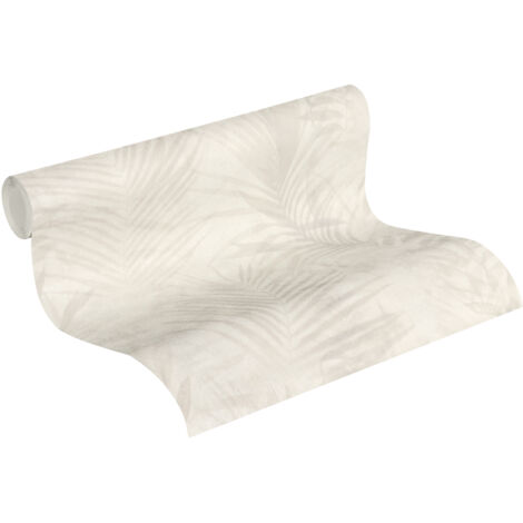 A.S. Creation Neue Bude 2.0 374113  Vliestapete Naturoptik  0.53 m x 10.05 m  Cremefarbend