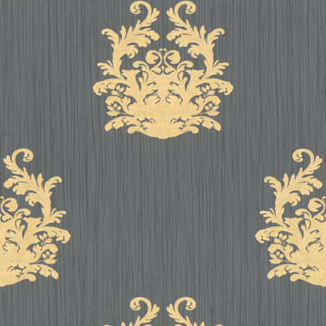 A.S. Creation Nobile  958615  Vliestapete Barock  0.70 m x 10.05 m  Blau