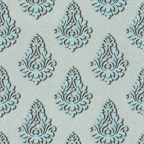 A.S. Creation Nobile  959816  Vliestapete Barock  0.70 m x 10.05 m  Blau