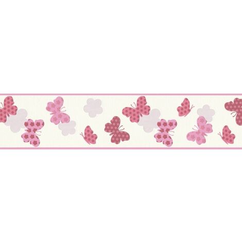 A.S. Creation Only Borders 10  368581  Vliestapete Tieroptik  0.13 m x 5 m  Rosa