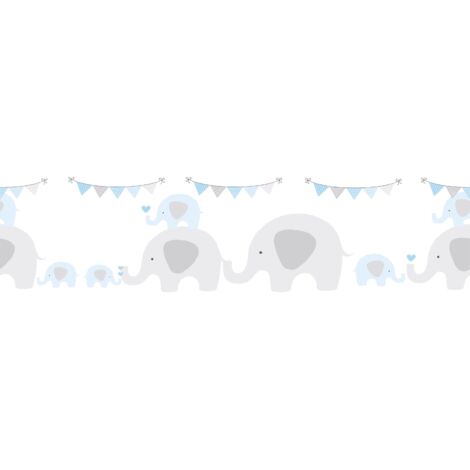 A.S. Creation  Only Borders 11  403748  Papierbordüre  Kinderzimmer  5.00 x 0.155 m  Blau  Tapete