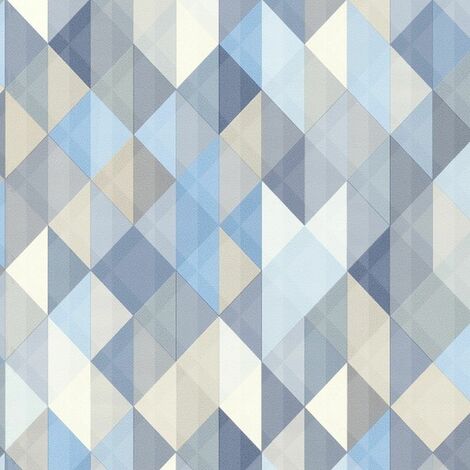 A.S. Creation Scandinavian 2  367863  Vliestapete 3D Optik  0.53 m x 10.05 m  Blau