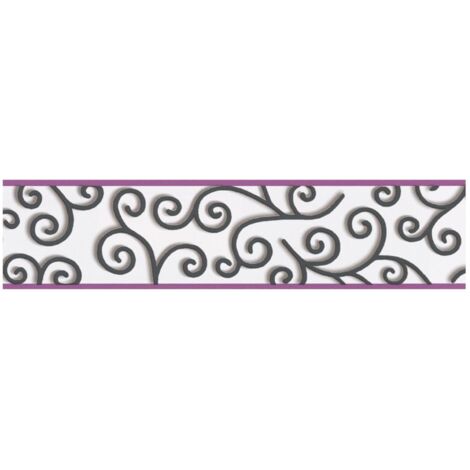 A.S. Creation Stick Ups 902023 Papiertapete Borten 0.05 m x 5 m Schwarz