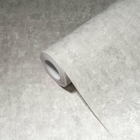 A.S. Création Tapete in Betonoptik Grau  10.05 m x 0.53 m  ansatzfrei  Vlies  scheuerbeständig  gut lichtbeständig  restlos trocken abziehbar