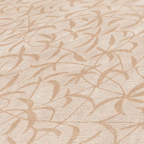 A.S. Creation Terra 389205 Vliestapete Blumenoptik 10.05 x 0.53 m Creme Wohnzimmer Schlafzimmer Flur Küche Esszimmer Badezimmer Bad Arbeitszimmer Büro Diele