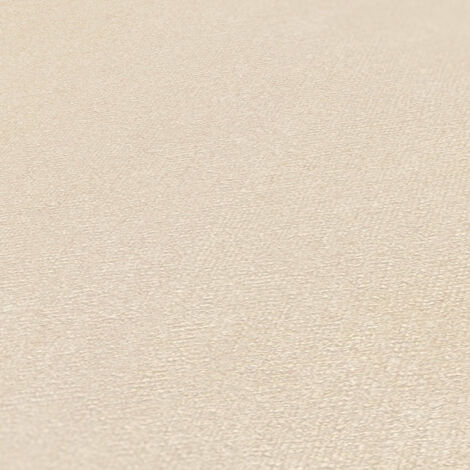 A.S. Creation  Terra  389254  Vliestapete  Einfarbig  10.05 x 0.53 m  Creme  Wohnzimmer  Schlafzimmer  Flur  Küche  Esszimmer  Badezimmer  Bad  Arbeitszimmer  Büro  Diele