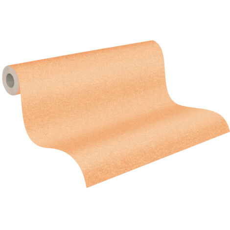 A.S. Creation Travel Styles 392168 Vliestapete Einfarbig 10.05 x 0.53 m Orange Wohnzimmer Flur Büro Küche Wohnräume