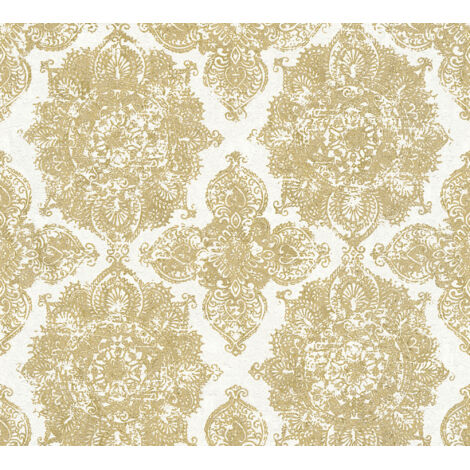 A.S. Creation Trendwall  370902  Vliestapete Barockoptik  0.53 m x 10.05 m  Gold