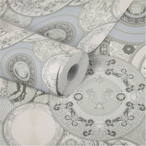A.S. Creation Versace 3  349013  Vliestapete Vintage  0.70 m x 10.05 m  Grau