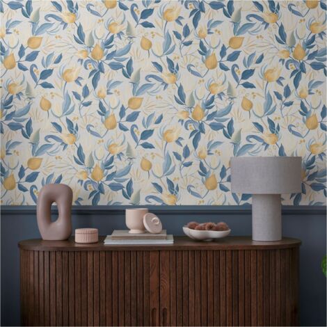 A.S. Creation Vliestapete 10.05 x 0.53 m Livingwalls Florale Tapete Weiß 790626 Blätter CosmoLiving by Cosmopolitan