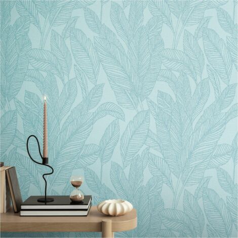 A.S. Creation Vliestapete 10.05 x 0.53 m Livingwalls Palmen Tapete Blau 790643 Dschungel CosmoLiving by Cosmopolitan