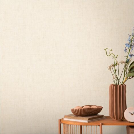 A.S. Creation Vliestapete 10.05 x 0.53 m Livingwalls Unitapete Beige 791096 Einfarbig CosmoLiving by Cosmopolitan