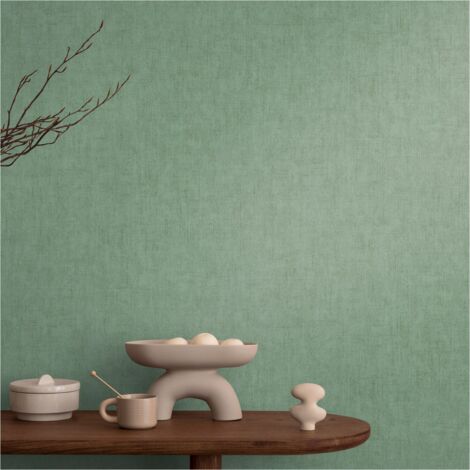 A.S. Creation Vliestapete 10.05 x 0.53 m Livingwalls Unitapete Grün 791101 Einfarbig CosmoLiving by Cosmopolitan