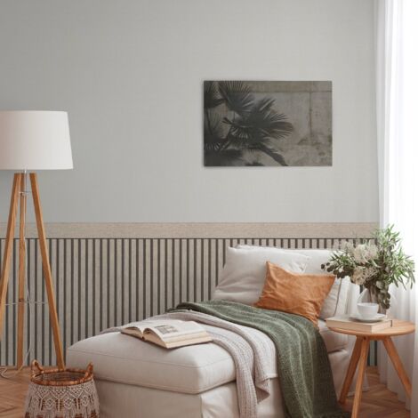 A.S. Creation  Wallpanel  397442  Vliestapete  5.00 x 1.06 m  Greige Streifentapete Holzoptik