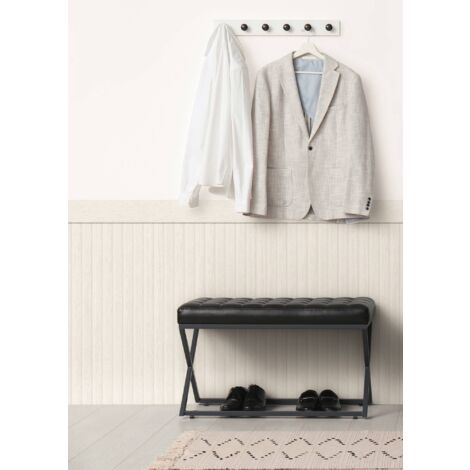 A.S. Creation  Wallpanel  397443  Vliestapete  5.00 x 1.06 m  Grau Streifentapete Holzoptik