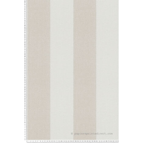Papier peint expansé intissé rayures classiques – Lessivable et strippable – Bonne résistance à la lumière – Dimensions 53cm x 10,05m – A.S. Creations - AS-948342