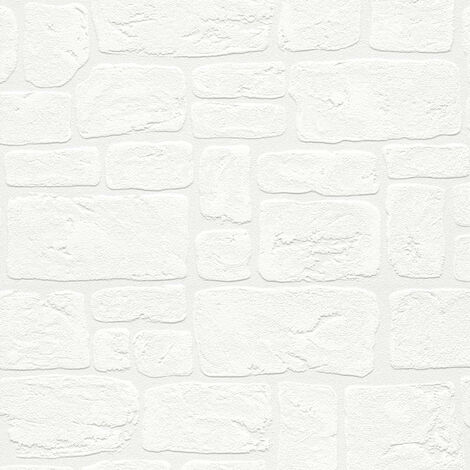 Papier peint vinyle expansé 53cm – Motif trompe l'œil – Lessivable et pelable – Bonne résistance à la lumière – 10,05m de longueur – A.S. Creations - AS-2040-42