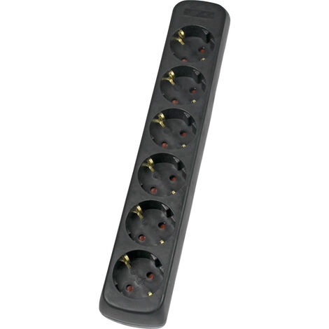 AS Schwabe 11712 Steckdosenleiste Schwarz ohne Stecker 1 St.