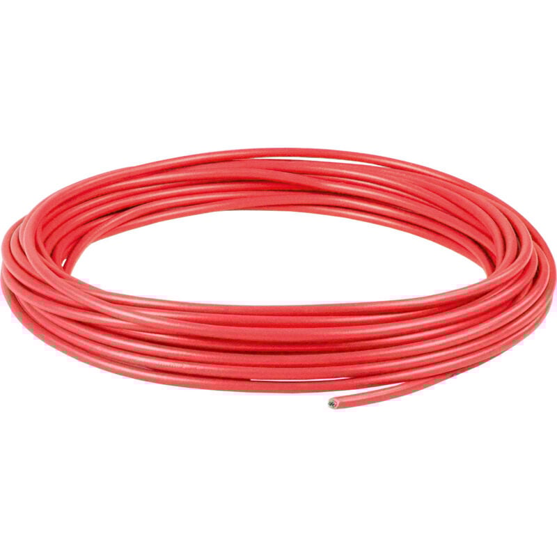 As-schwabe - Anschlussleitung PVC-Leitung Kabelring 5m rot H07V-K 2,5mm²