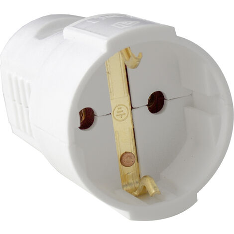 AS Schwabe 45011 Schutzkontaktkupplung Kunststoff 230 V Weiß IP20