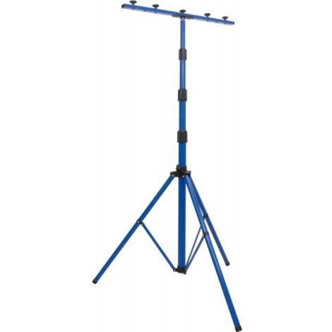 AS  SCHWABE 46751 TRÉPIED PROFESSIONNEL XL AVEC TRAVERSE, HAUTEUR JUSQU'À 4 M UNIVERSEL BLEU