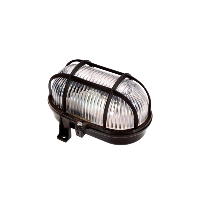 

As-Schwabe 56111 - Luz Oval (60 W, 230 V, Para Bombillas Con Casquillo E 27, Ip 44, Uso En Exteriores), Color Negro