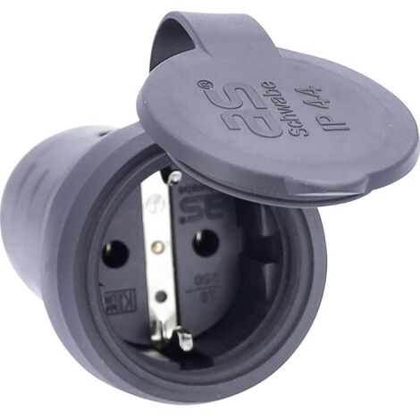As-schwabe 60417 - Connettore in gomma piena con cappuccio di protezione, la sezione trasversale massima 3 x 1,5 mm²