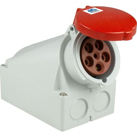 as - Schwabe 60434 CEE Presa a muro 400V / 63A, IP44 commerciale, cantiere