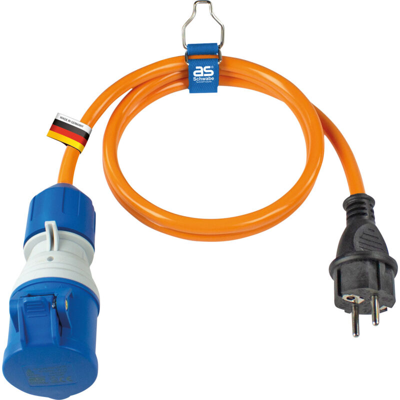 CEE Adapterleitung Französicher Standard Typ E 1,5m H07BQ-F 3G2,5