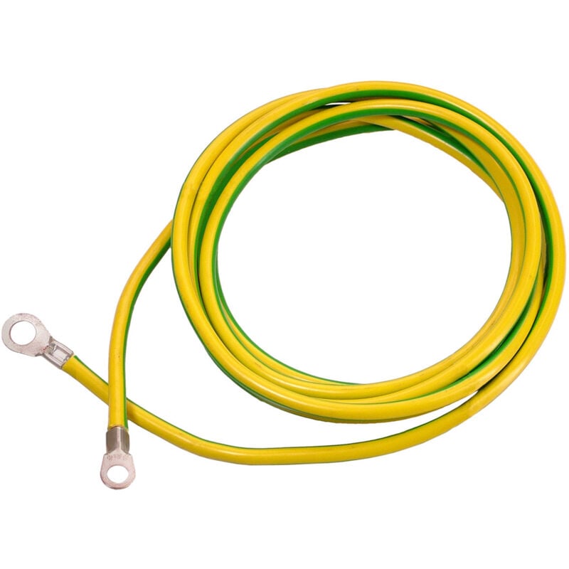 As-schwabe - Erdungskabel gelb/grün 3m H07V-K 16 Ringöse A8/16mm² A10/16mm²
