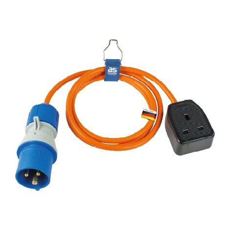 as - Schwabe CEE Adapterleitung Typ G 1,5m H05VV-F