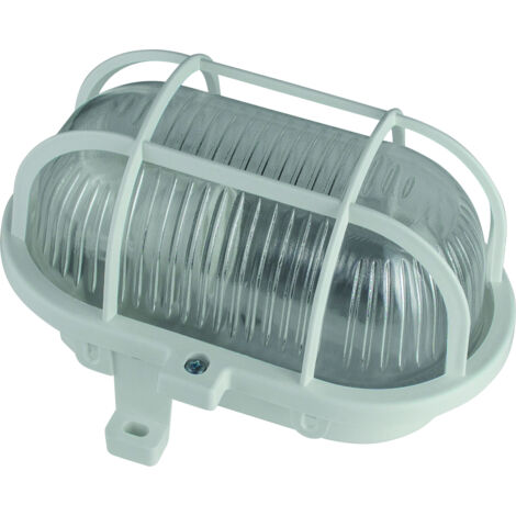 as - Schwabe Deckenleuchte Weiß E27 60W IP44
