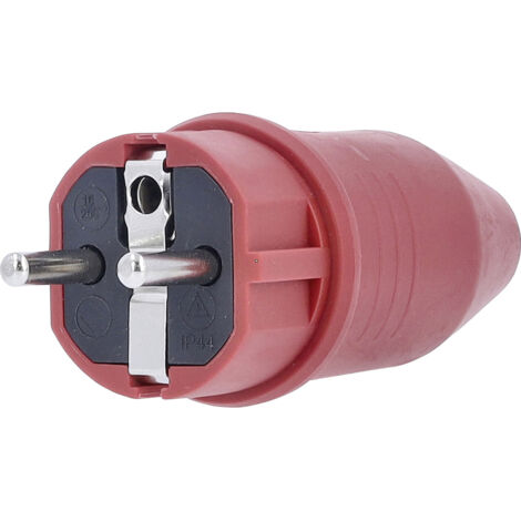 as - Schwabe Gummistecker rot 230V 16A IP44