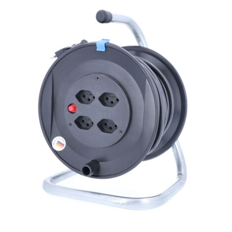 as - Schwabe Kabeltrommel 25m H05VV-F 3G1,5 4xT13 IP20
