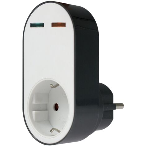 AS – Schwabe professionale-Adattatore multiple Flash, Presa con protezione da sovraccarico, 230 V, 1 pz, bianco, 18611