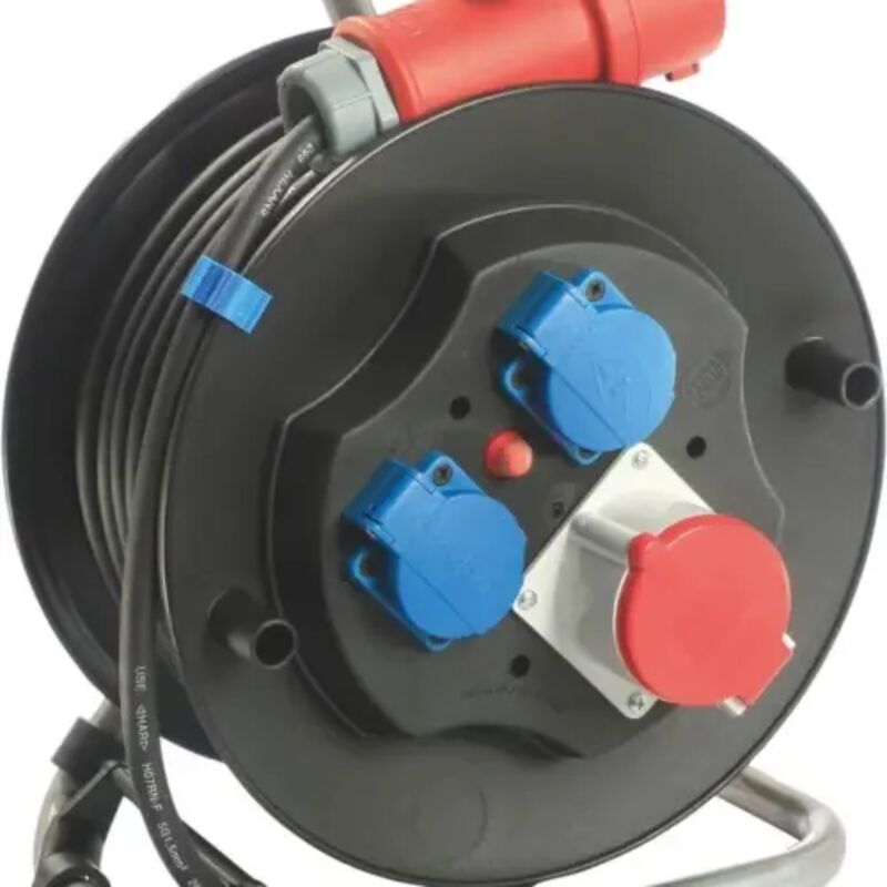 CEE-Baustellen-Kabeltrommel 20m H07RN-F 5G2,5 IP44