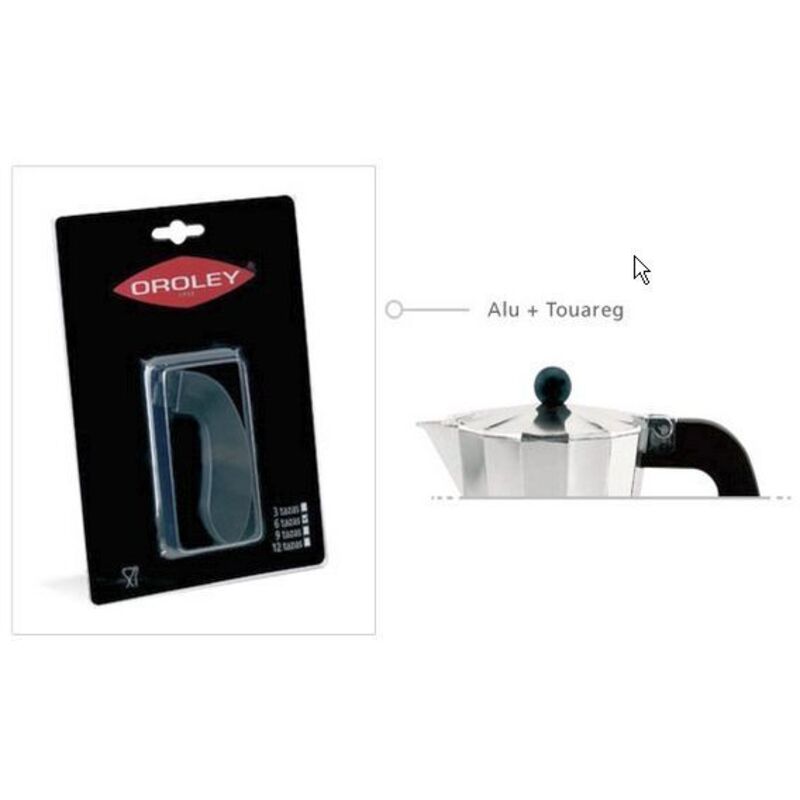 Oroley - Mibricotienda Rec Asa Cafetera Alu+Touareg 6 Tazas Bl 151020900