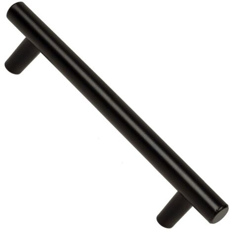 ASA DE 128 MM ACERO INOX 12 MM NEGRO MATE