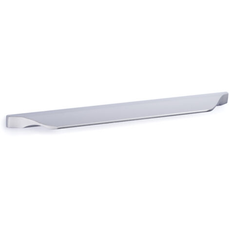Asa de aluminio con acabado anodizado mate, dimensiones:168x8x20mm y entrepuntos:128mm -