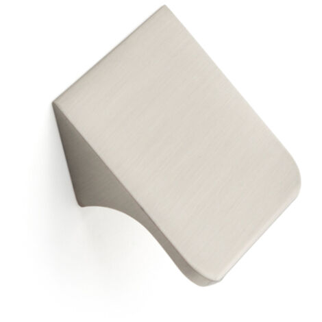 Asa de aluminio con acabado níquel satinado, dimensiones:42x37x19mm y entrepuntos:32mm -