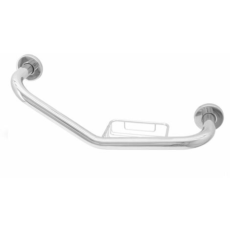 Asa de baño angular con jabonera